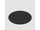 CAV-ELLIPS-B - Bodenplatte Oval Stahl schwarz, 70x45 cm