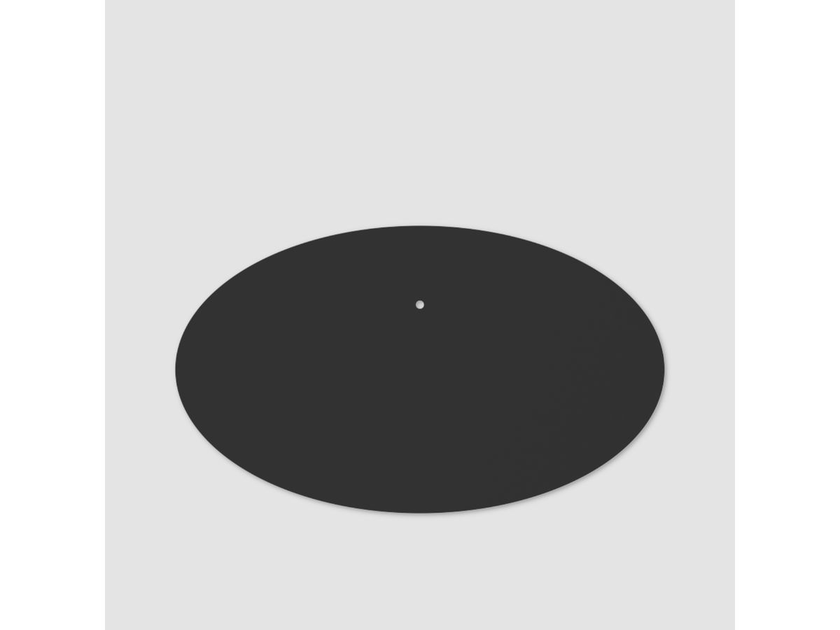CAV-ELLIPS-B - Base oval acier noir 70x45 cm