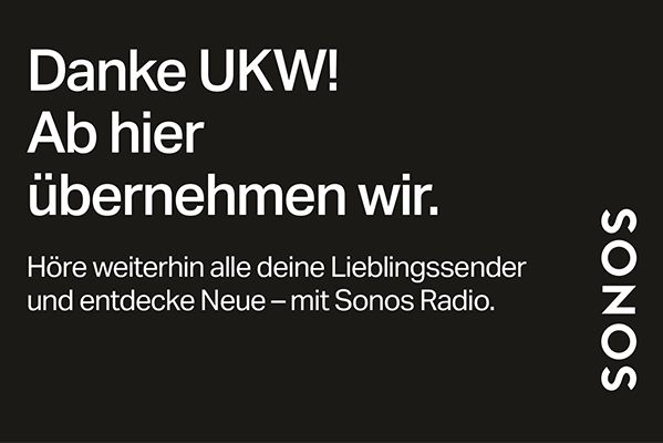 Sonos Poster zur UKW Abschaltung