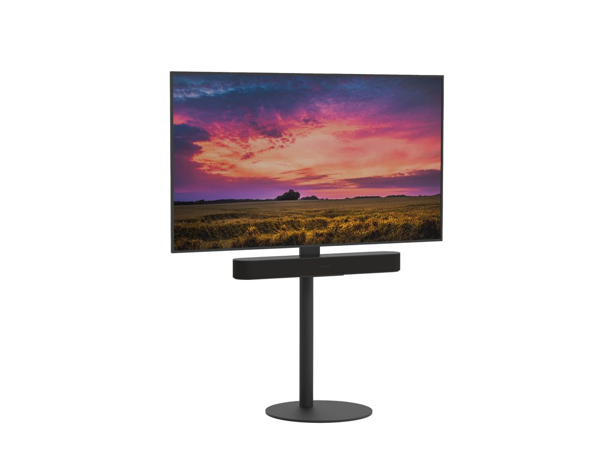 GATE100B01B - Pied TV pour Sonos BEAM, acier noir