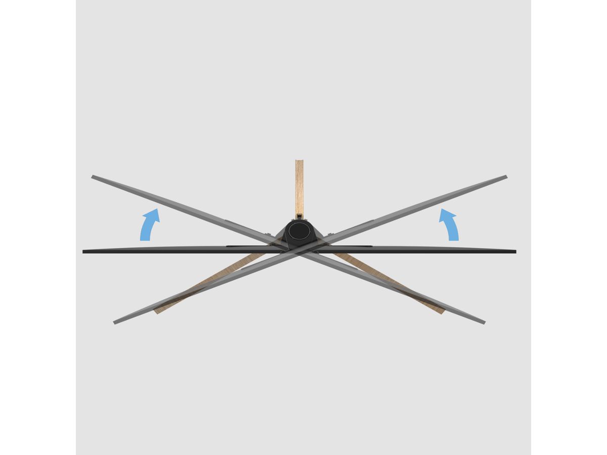 TRIANGLE120B01 - TV-Ständer Eiche, Vesa 75x75 - 400x400