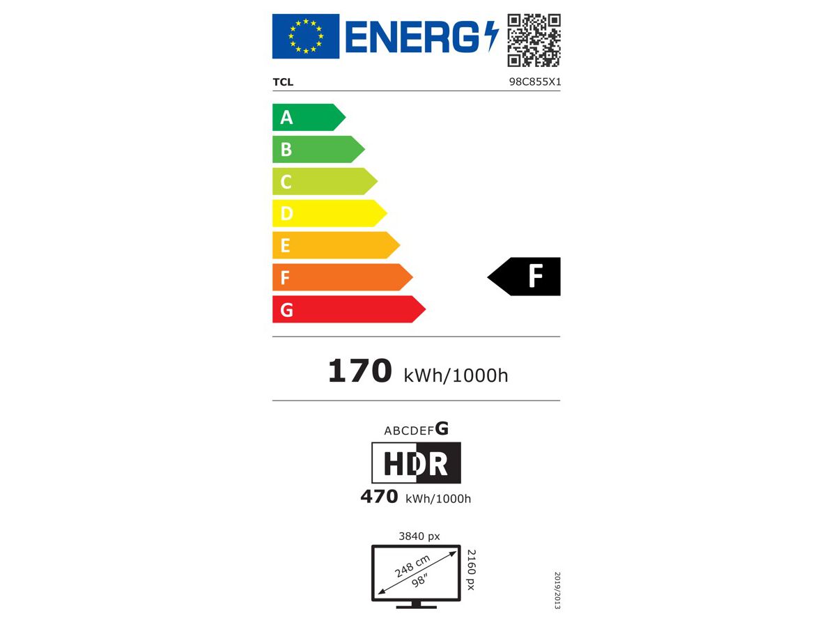 98C855 - 98 pouces, 4K UHD, MiniLED, GoogleTV, 14