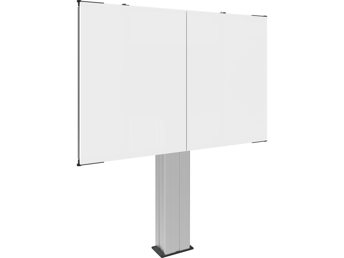 152.0100-ES - Whiteboard Montagesatz - aus emailliertem Stahl für 55 - 65''