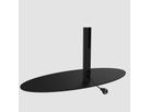 CAV-ORBIT-B - Bodenplatte Oval Stahl schwarz, 98x45 cm