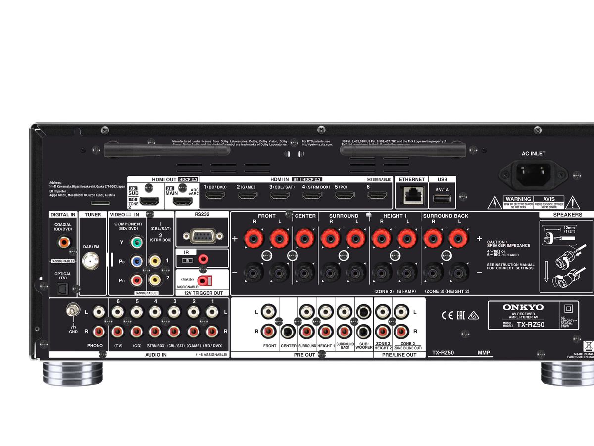 TX-RZ50 - AV-Receiver 9.2, schwarz