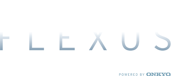 Logo von der Zusammenarbeit zwischen Klipsch und Onkyo, Flexus