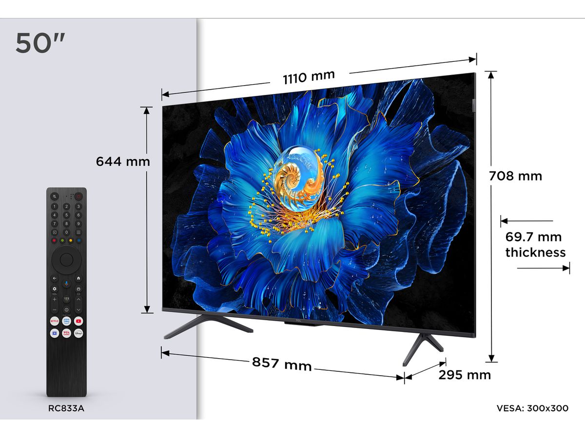 50C6KS - 50 Zoll, 4K, MiniLED, 60Hz, GoogleTV