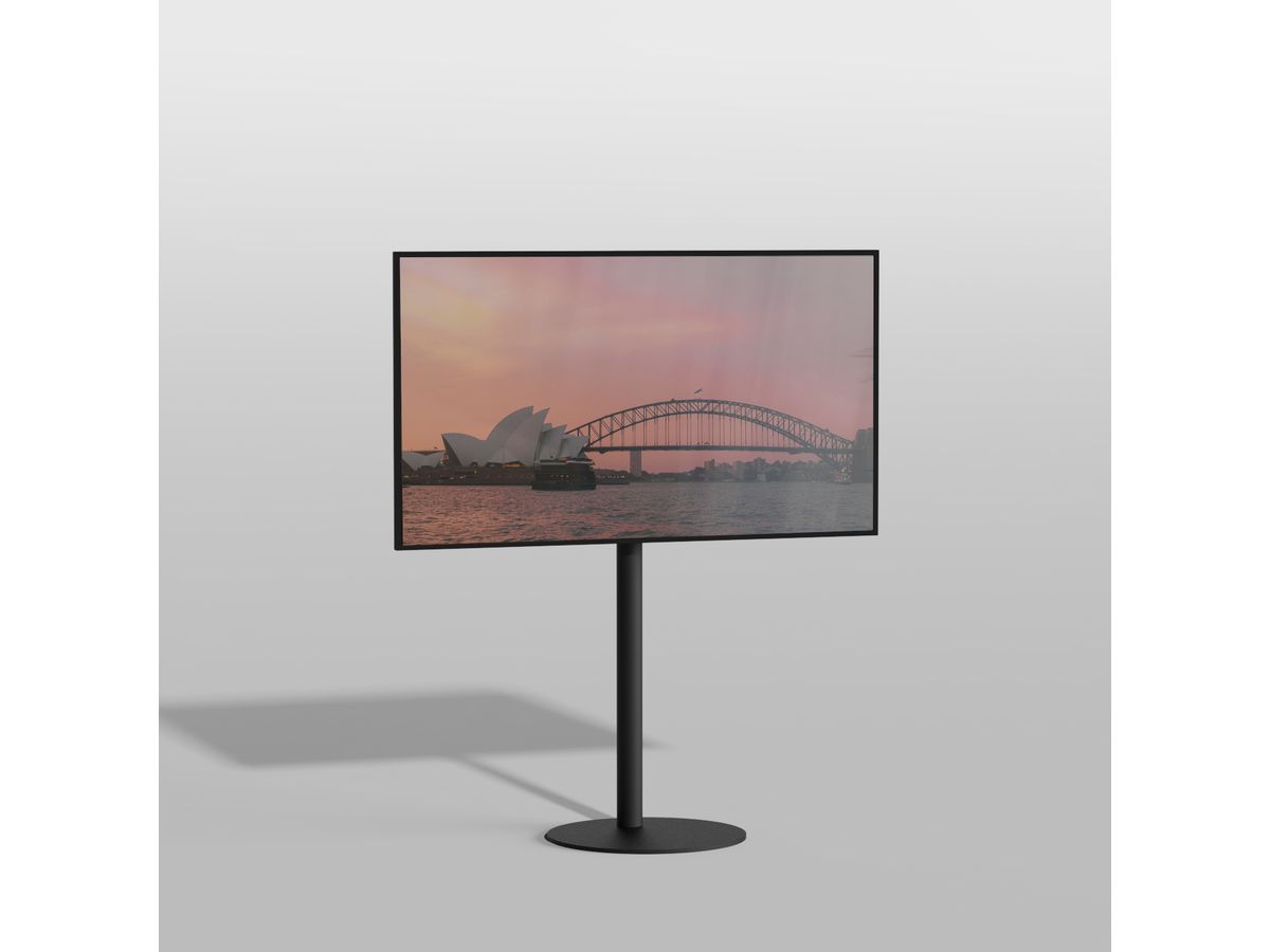 TV-Ständer GATE Stahl Schwarz - Höhe 100 cm