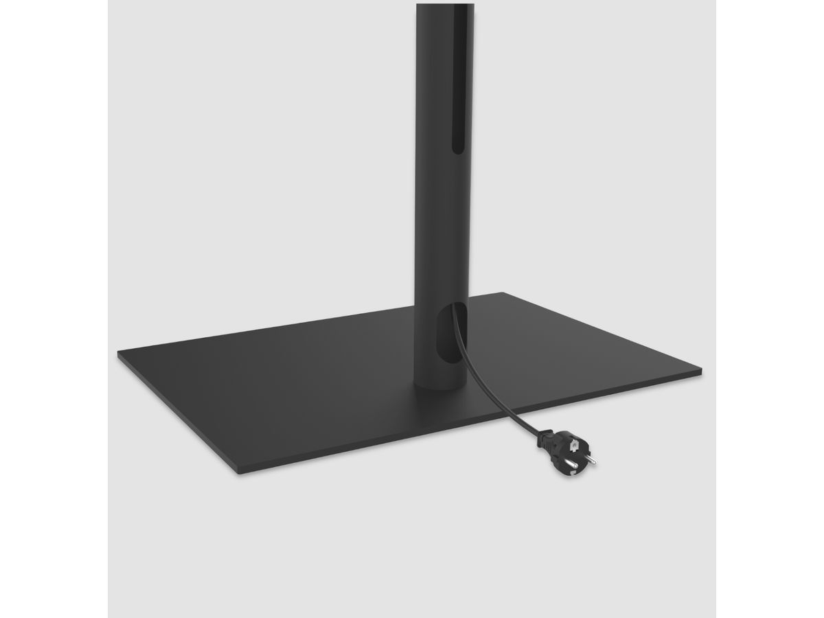 SQUARE100B44 - TV-Ständer SQUARE, Schwarz, 1m, 400x400