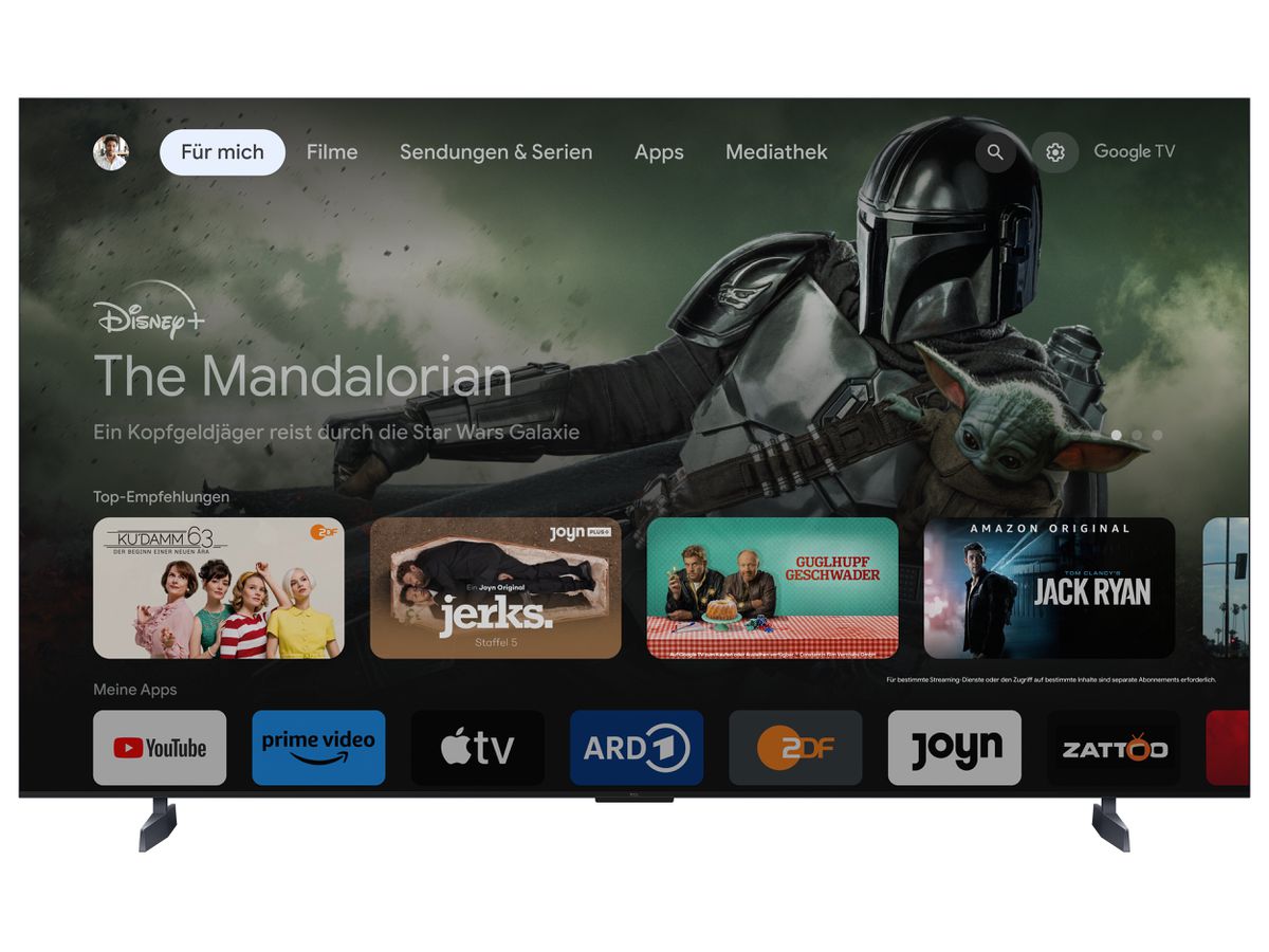 85C855 - 85 pouces, 4K UHD, MiniLED, GoogleTV, 14