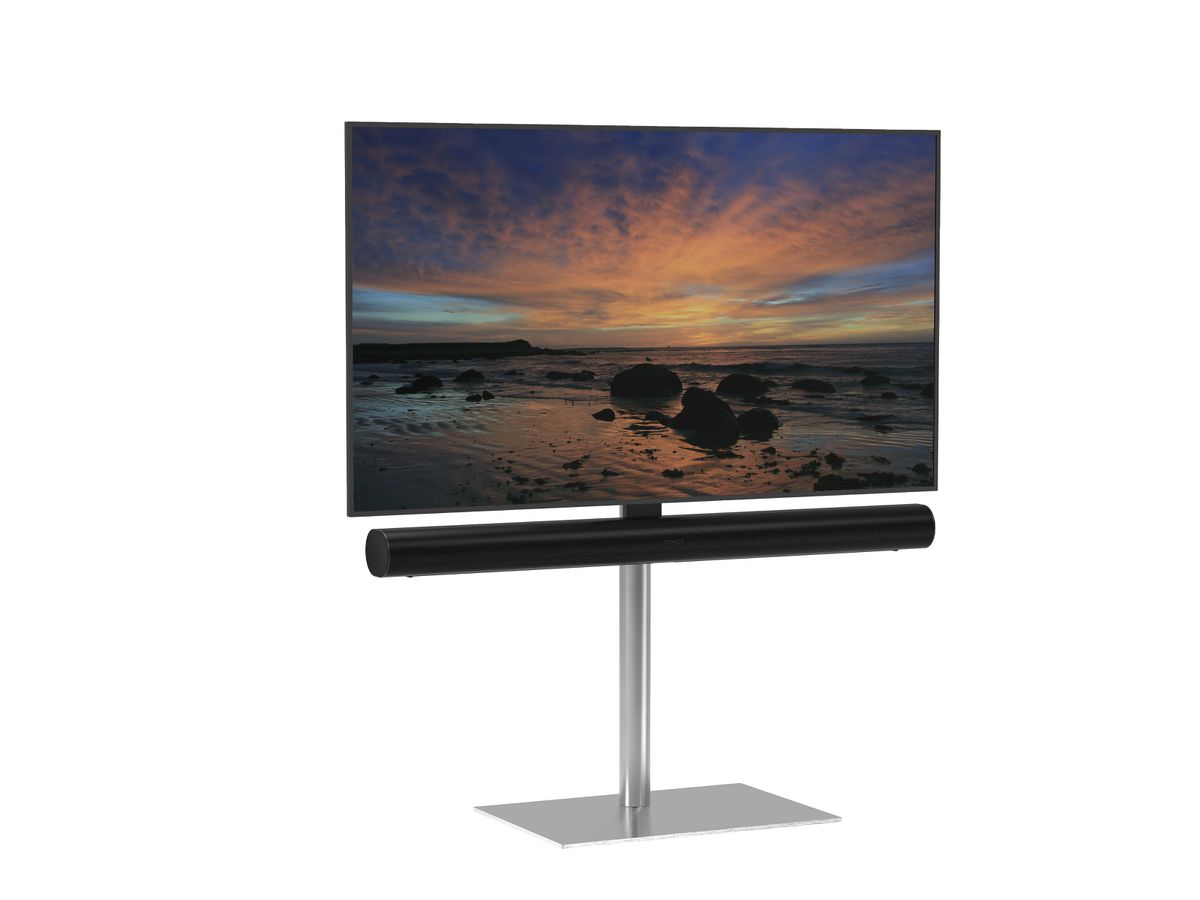 SQUARE100S01A - Support TV pour Sonos ARC, acier inox