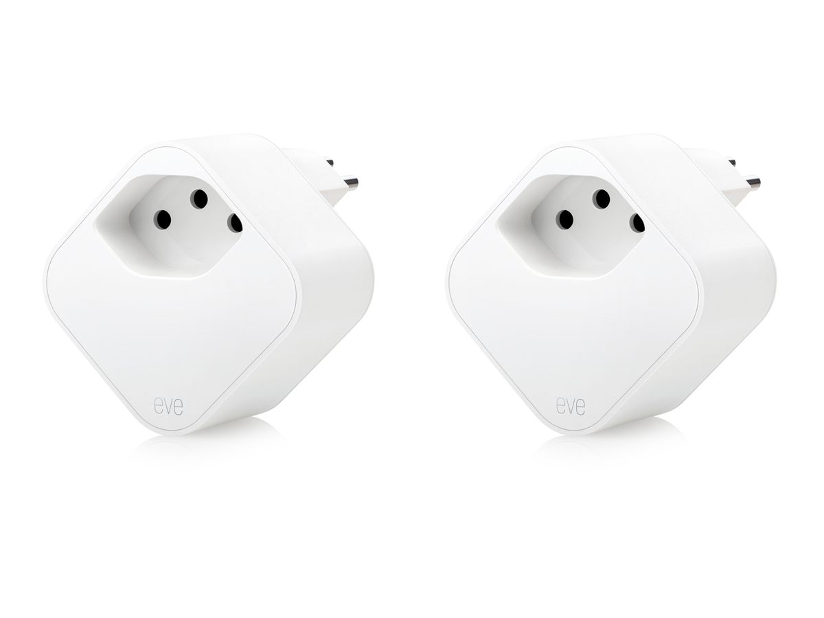 Eve Energy - CH (Matter) 2er Pack - Smarte Steckdose mit Verbrauchsmessung