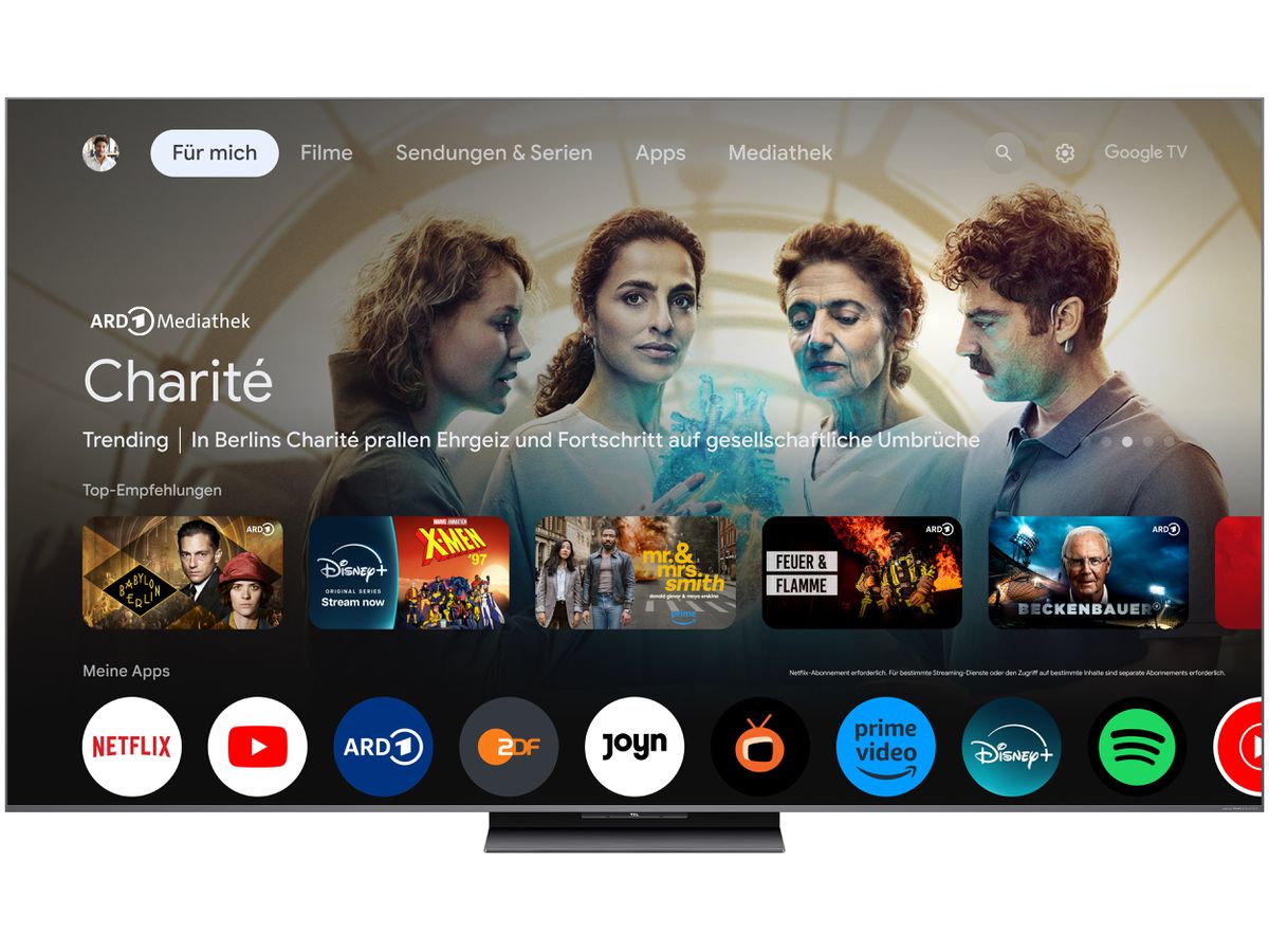 85C8K - 85 Zoll,4K,MiniLED,144Hz,B&O,GoogleTV