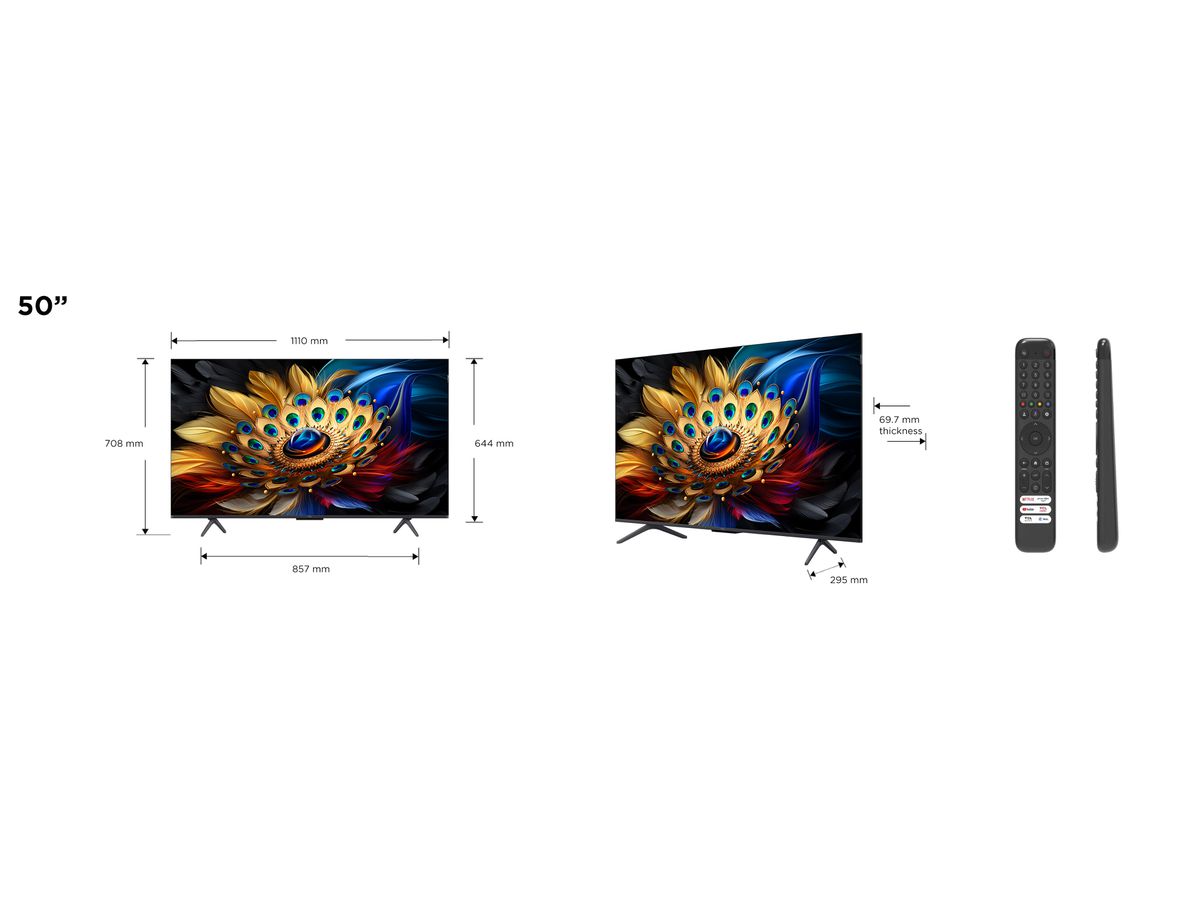 50C655 - 50 inch,4K,QLED,GoogleTV,LED Direct