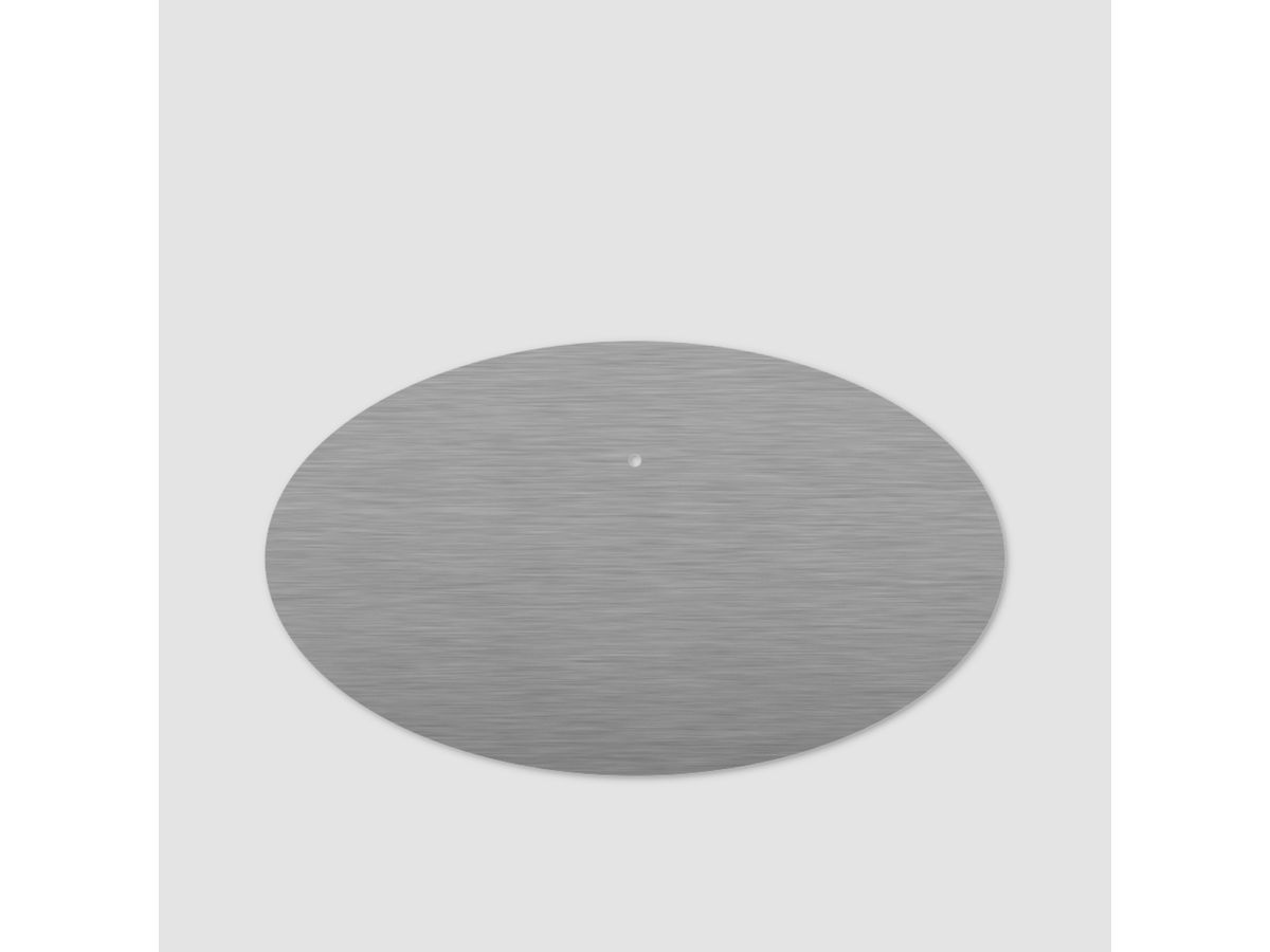 CAV-ELLIPS-S - Base oval acier inox 70x45 cm