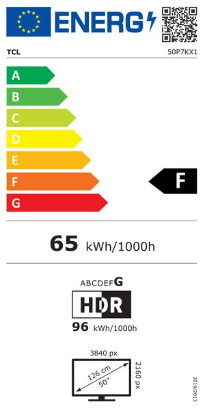 Étiquette énergétique 252594