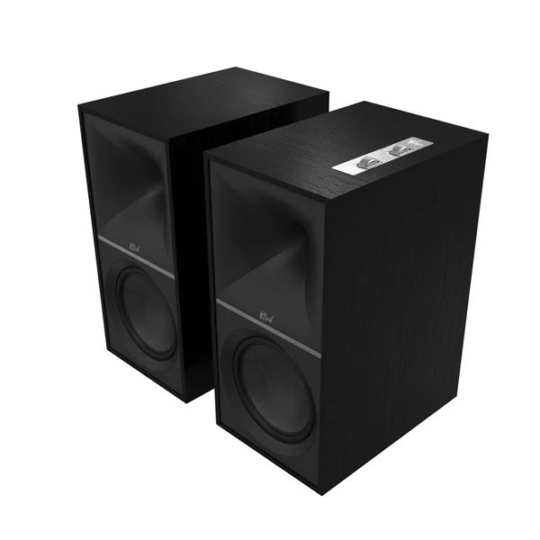 2 speakers in black