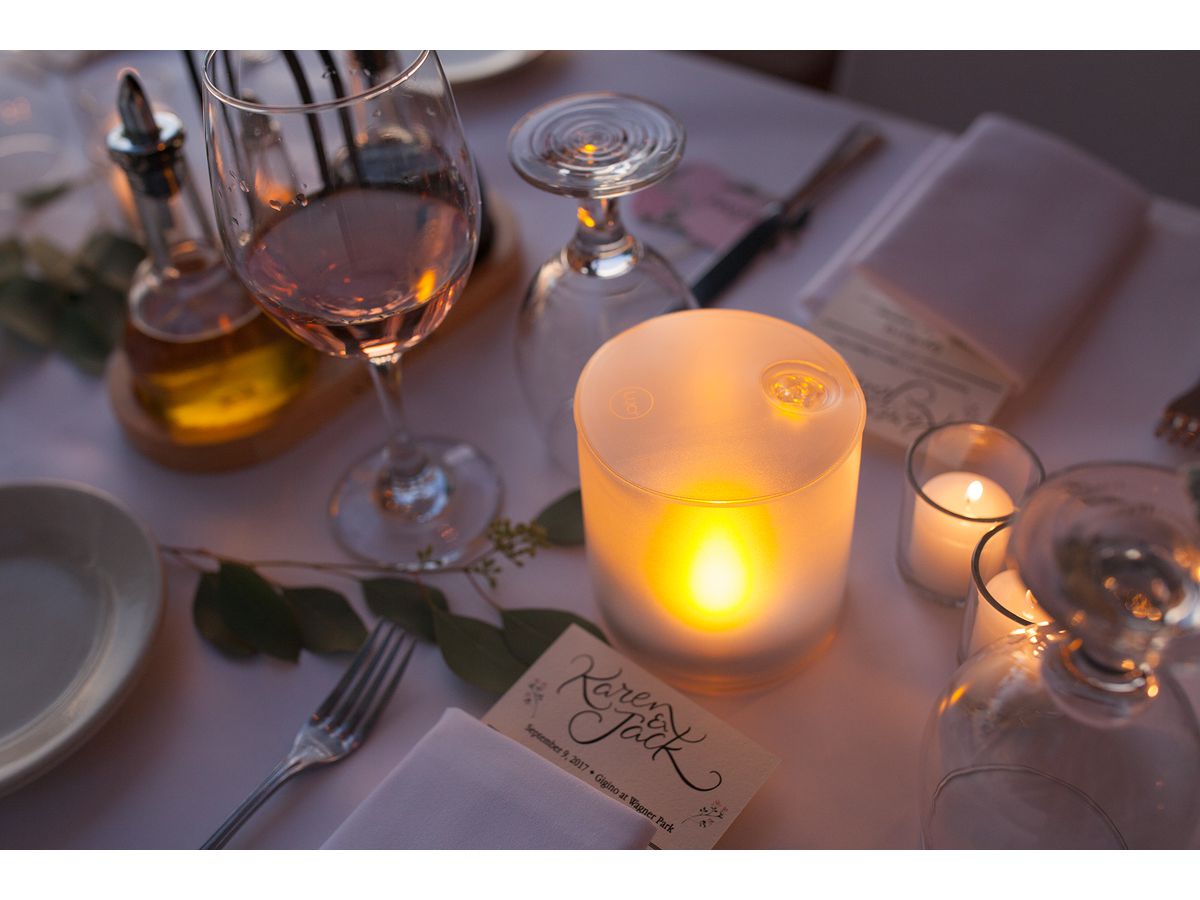 Luci Candle - Solar Laterne, 3 Kerzenlichtmodus