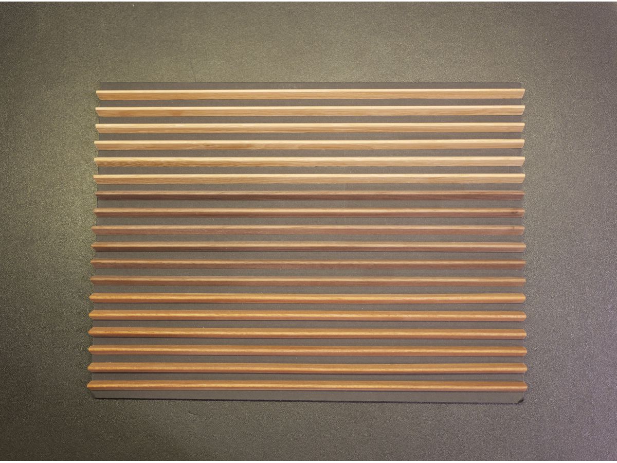 Muster, Grill Holz - Light Oak, Walnut, Mahagoni