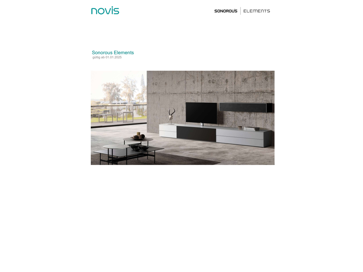 Preisliste zu Elements 2025 - deutsch (nur PDF)