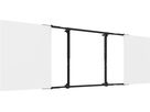 152.0110-LS - Whiteboard Montagesatz aus - lackiertem Stahl für 70"