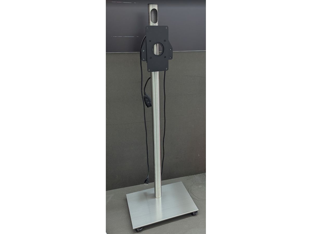 TILE120S21 - TV-Ständer TILE, Edelstahl, 120cm